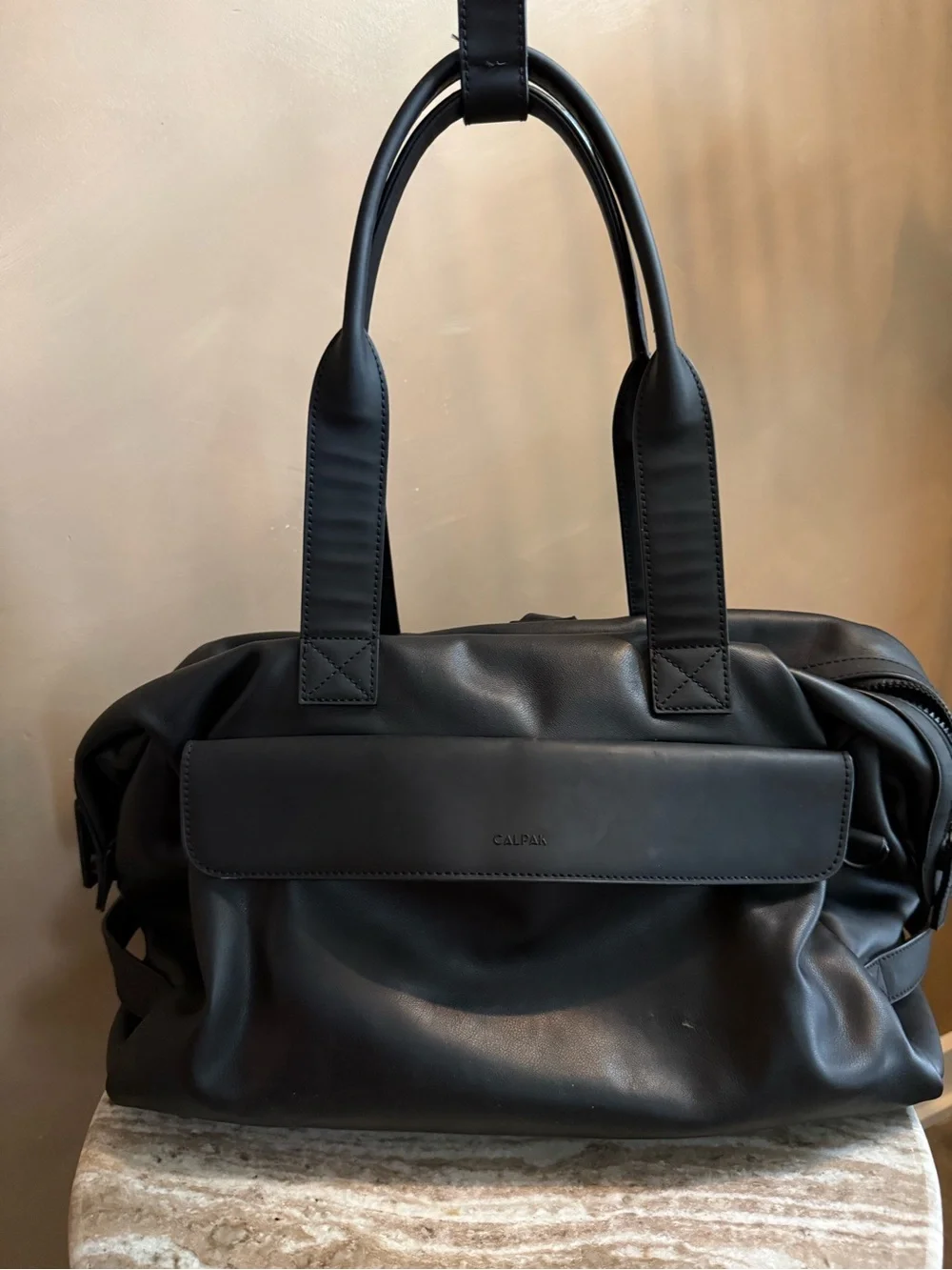 Calpak Black Duffel Travel Bag